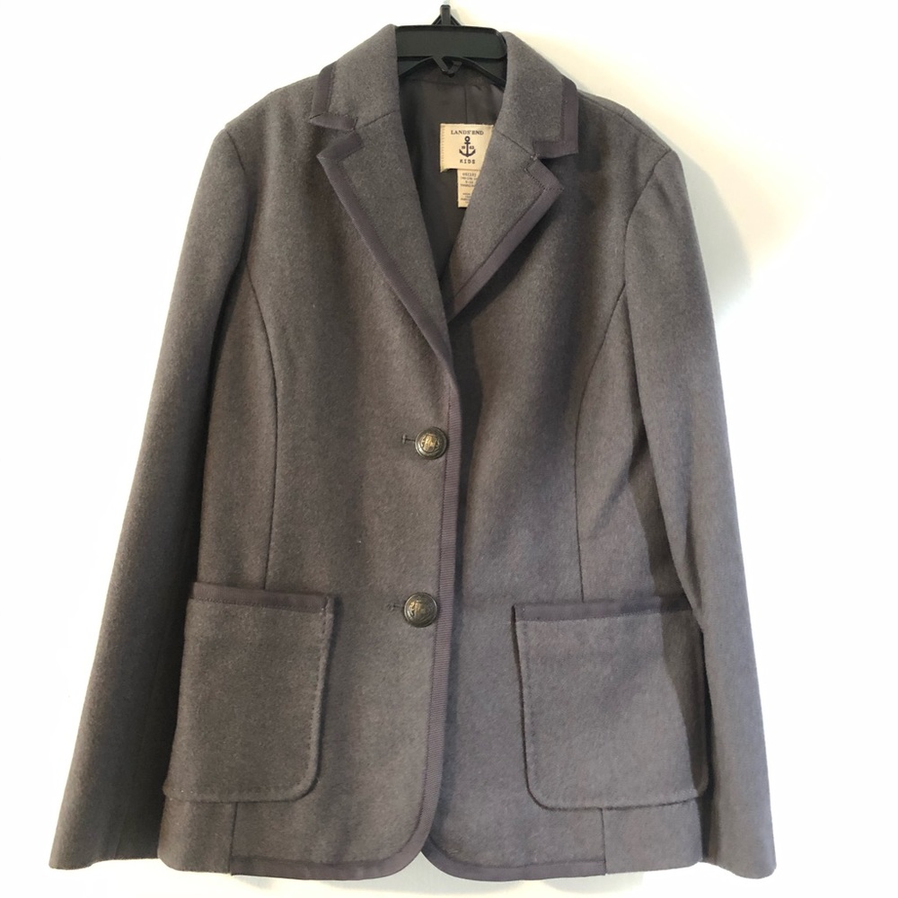 Lands’ End Girls wool coat